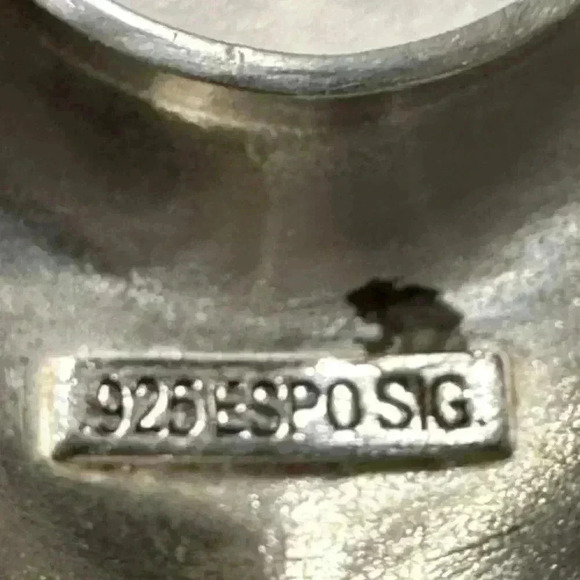 Joseph Esposito Red Leather and Sterling Heart Necklace Choker 15 to 17" EUC - Picture 6 of 7